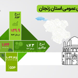 اینفوگرافیک شاخصهای عمومی استان زنجان